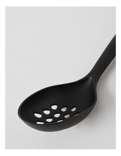 Nylon Slotted Spoon 35cm in Black