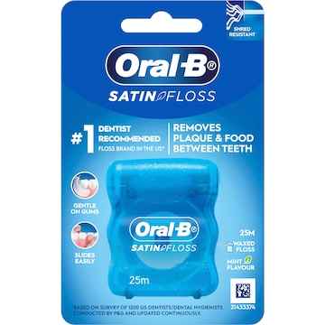 Oral-B Satin Tape Clean Dental Floss Mint 25m each