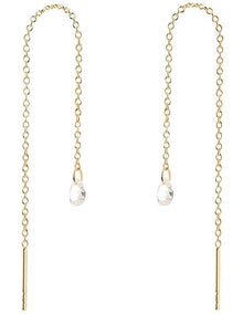 Waterfall Drop Earrings in Gold