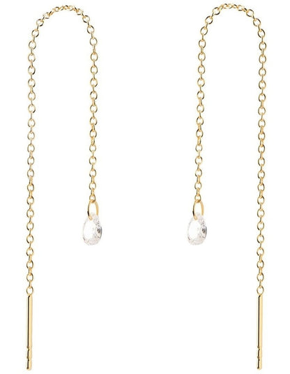 Waterfall Drop Earrings in Gold