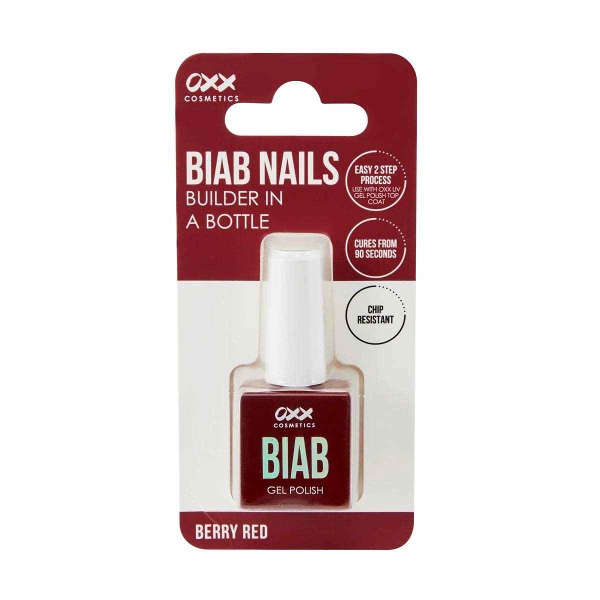 OXX Cosmetics BIAB Gel Nail Polish - Berry Red