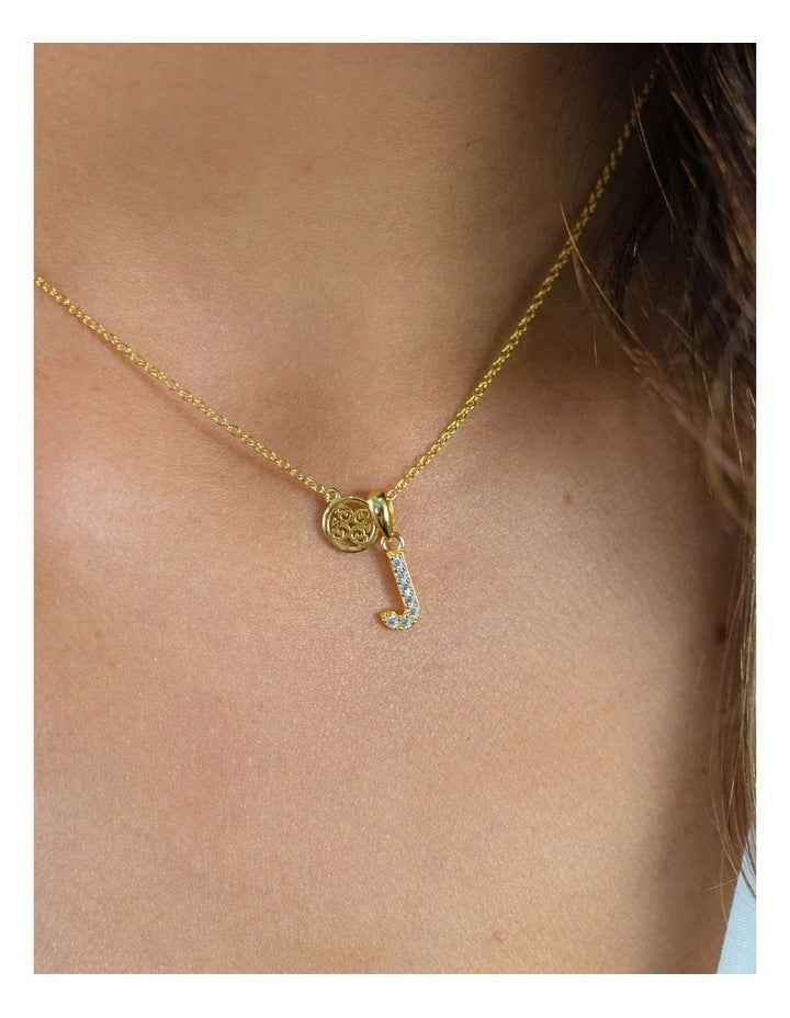 Georgini Luxury Letters Initial 'J' Pendant in Gold