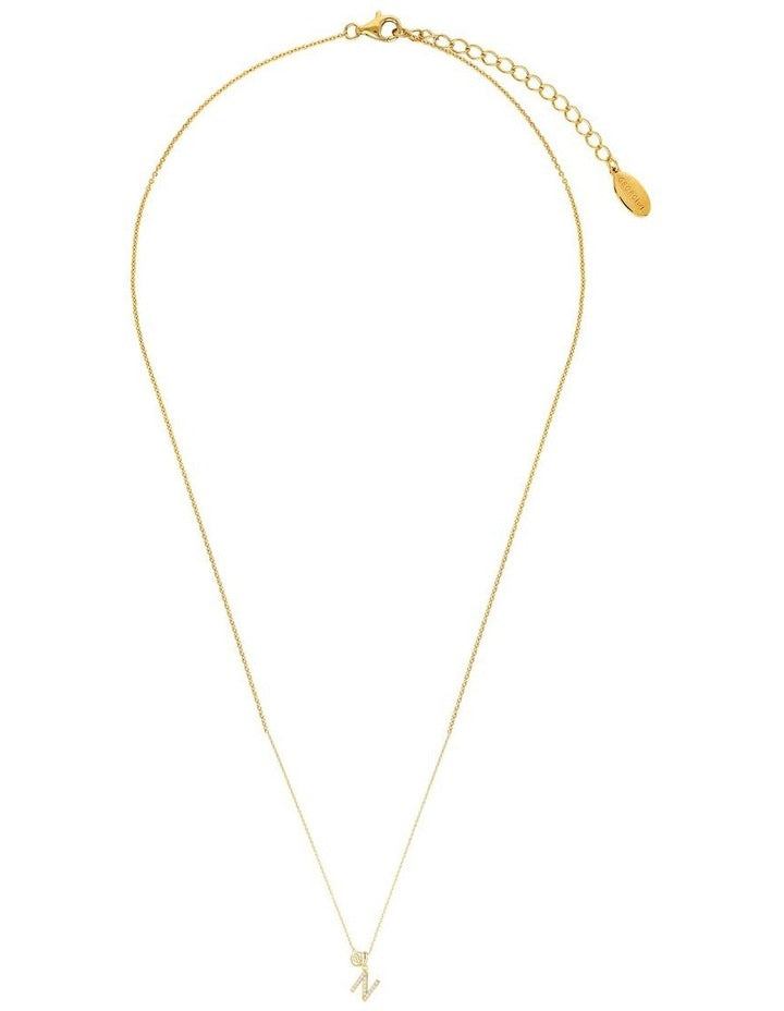 Georgini Luxury Letters Initial 'N' Pendant in Gold