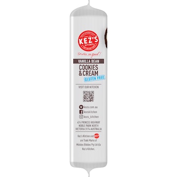 Kez's Kitchen Vanilla Bean Cookies & Cream Biscuits 180g