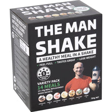 The Man Shake Diet High Protein Low Sugar Variety Pack Meal Replacement 56g x 14 pack