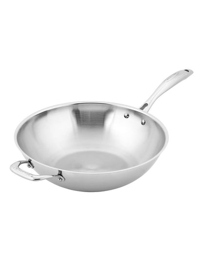 Wok No Lid 32cm in Silver