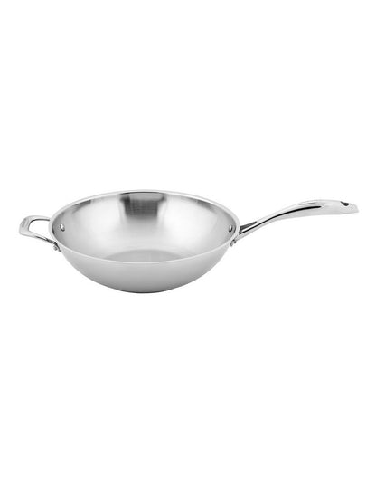 Wok No Lid 32cm in Silver