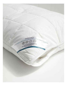 Temperature Control Pillow Protector in White