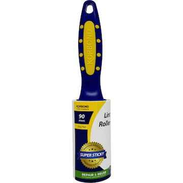 Korbond 90 Sheet Lint Roller Soft Grip Handle each