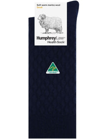 Quilted Health Over The Calf Socks in Black