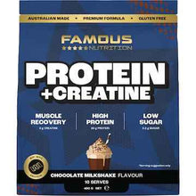Famous Nutrition Protein Creatine Powder Choc Milkshake 400g