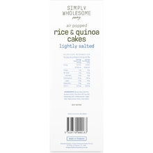 Simply Wholesome Pantry Air Popped Brown Rice & Quinoa Cakes Lightly Salted 15g x 6 pack