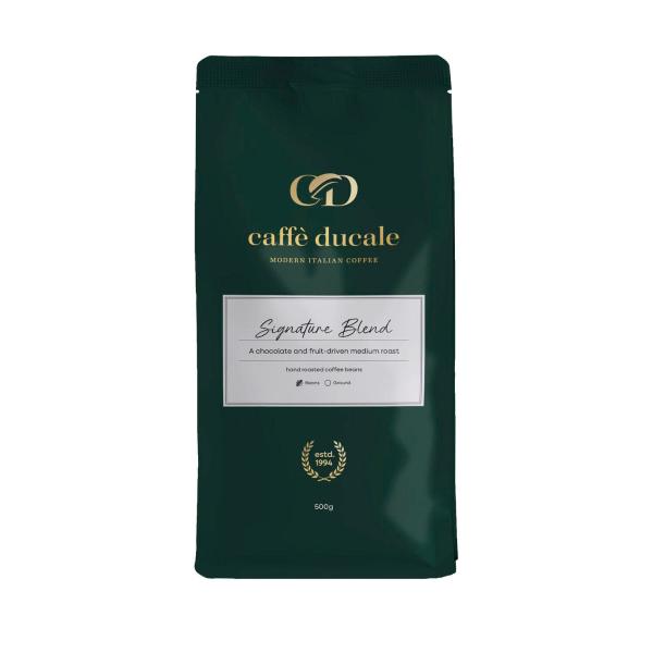 CAFFE DUCALE SIGNATURE BLEND COFFEE BEANS 500G
