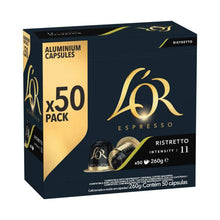 L'OR ESPRESSO RISTRETTO INTENSITY 11 COFFEE CAPSULES NESPRESSO* COMPATIBLE 50 PACK