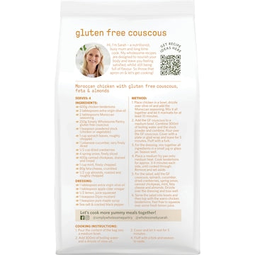 Simply Wholesome Pantry Gluten Free Couscous 250g