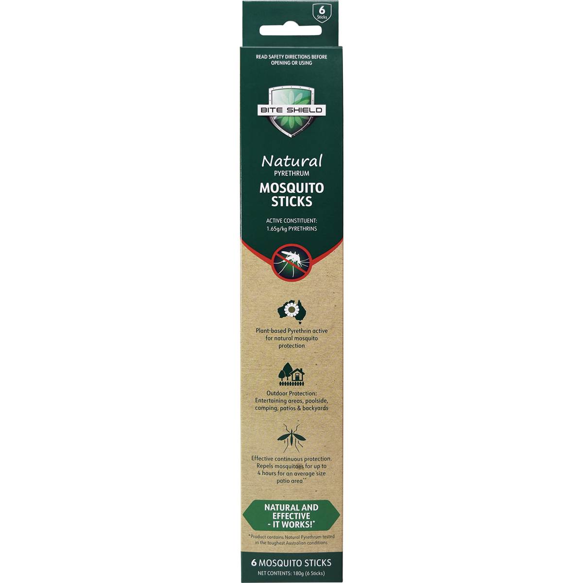 Bite Shield Mosquito Sticks 6 pack