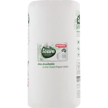 icare Wipex Recycled 3 Ply Paper Towel 2 x 60 pack