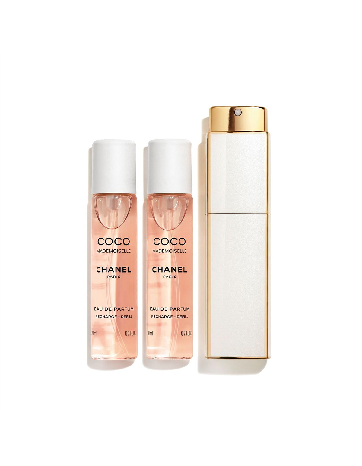 COCO MADEMOISELLE Twist and Spray Refillable Bottle - Eau de Parfum 3X20ml