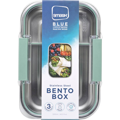 Smash Blue Stainless Steel Bento Box Assorted Each