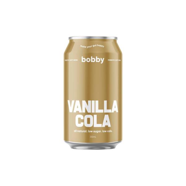 BOBBY PREBIOTIC SOFT DRINK VANILLA COLA 330ML