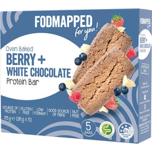 Fodmapped For You Oven Baked Berry & White Chocolate Protein Bar 35g x 5 pack