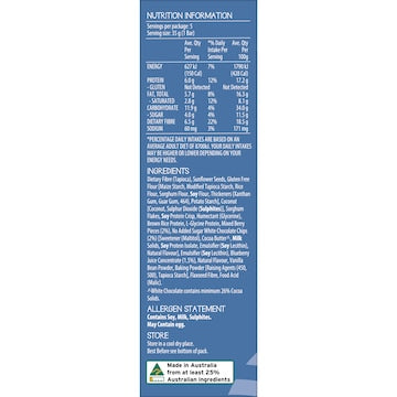 Fodmapped For You Oven Baked Berry & White Chocolate Protein Bar 35g x 5 pack