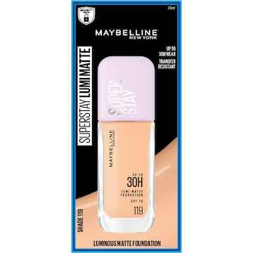 Maybelline Superstay Lumi 30H Matte Foundation 119 each