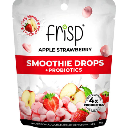 Frisp Smoothie Drops + Probiotics Apple Strawberry 15g