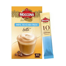 MOCCONA 99% SUGAR FREE LATTE COFFEE SACHETS 10 PACK