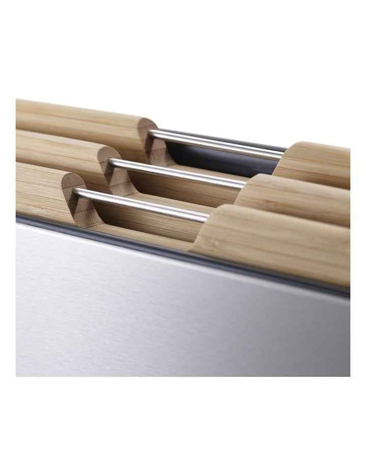 Folio Steel Bamboo 3 Piece Board Set in Stainless Steel