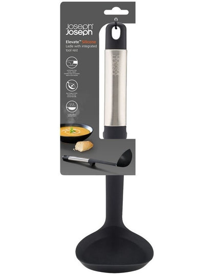 Elevate Silicone Ladle in Stainless Steel