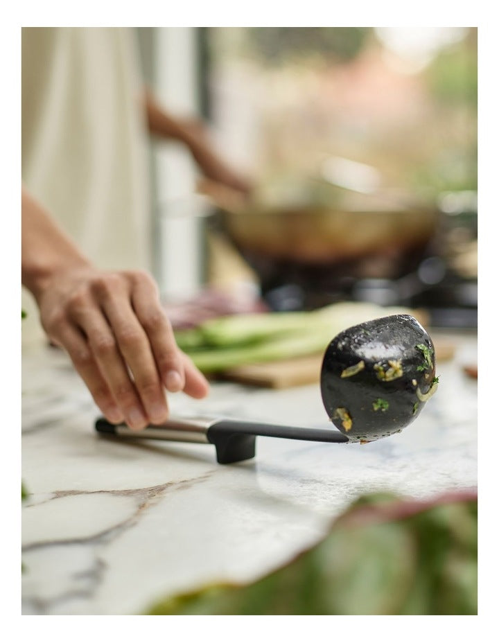 Elevate Silicone Ladle in Stainless Steel