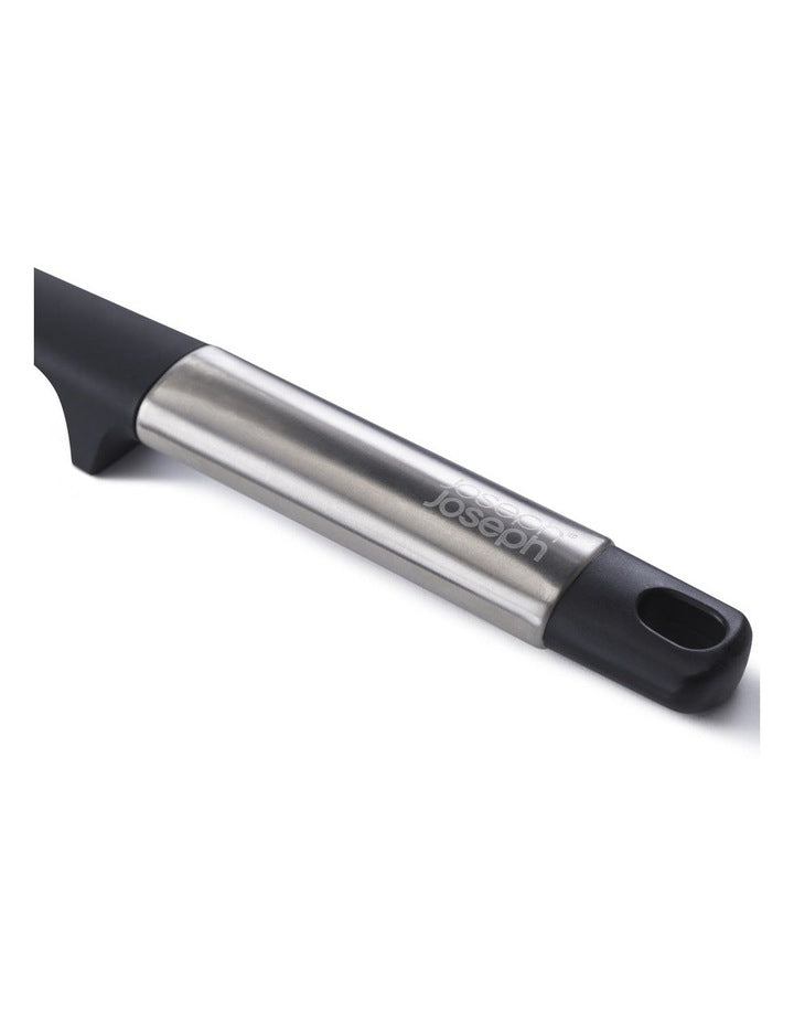Elevate Silicone Slotted Turner in Stainless Steel