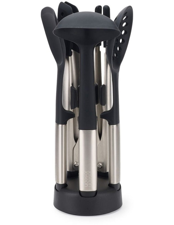 Elevate Fusion 5 Piece Silicone Set With Stand in Stainless Steel