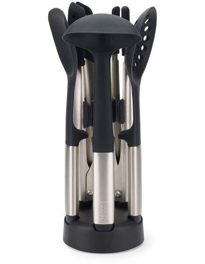 Elevate Fusion 5 Piece Silicone Set With Stand in Stainless Steel