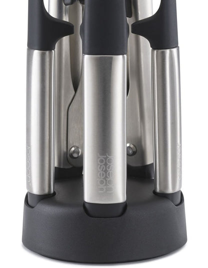 Elevate Fusion 5 Piece Silicone Set With Stand in Stainless Steel