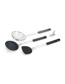 Nest Fusion 3 Piece Wok Set in Black