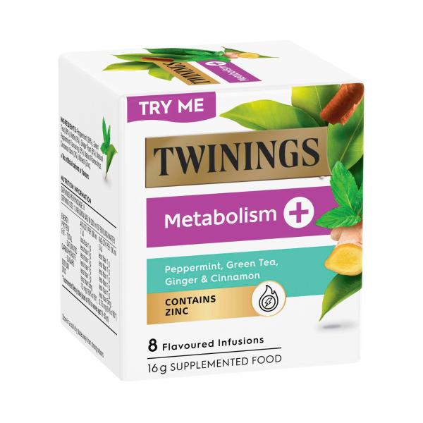 TWININGS METABOLISM+ 8PK