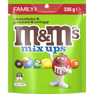 M&M's Mix Ups Milk Chocolate Snack & Share Bag 335g