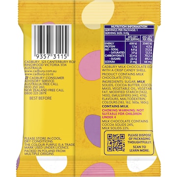 Cadbury Mini Eggs Easter Chocolate 31.9g