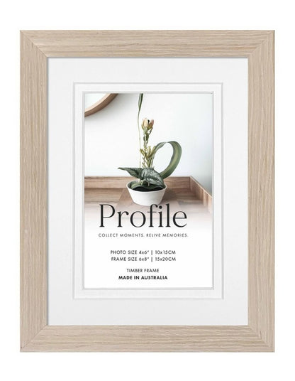 Australian Made Timber Photo Frame 6x8"/4x6" in Polar Birch