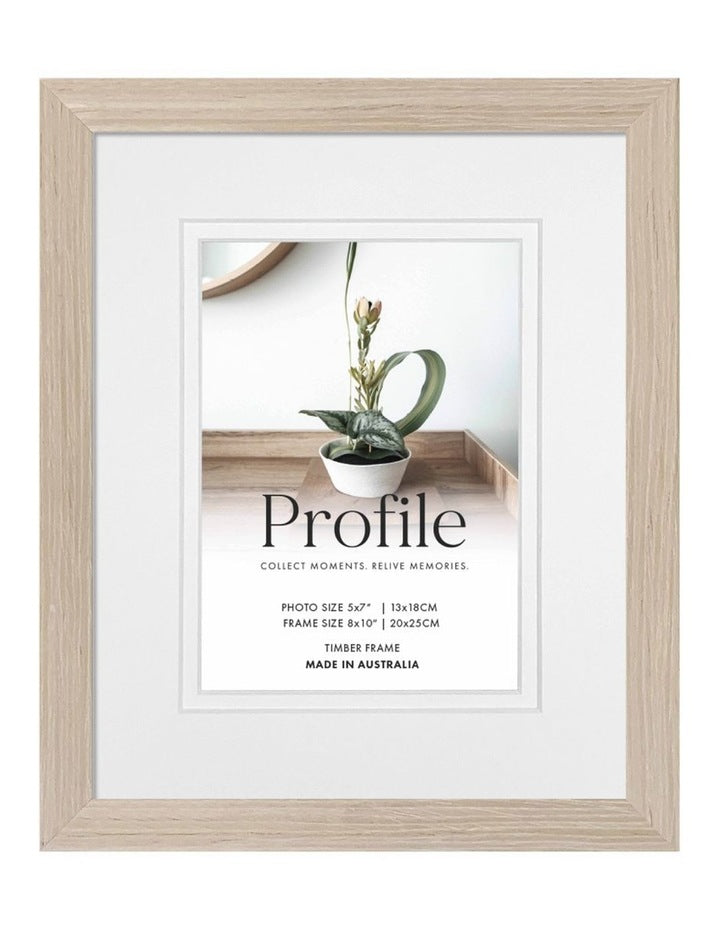 Australian Made Timber Photo Frame 8x10"/5x7" in Polar Birch