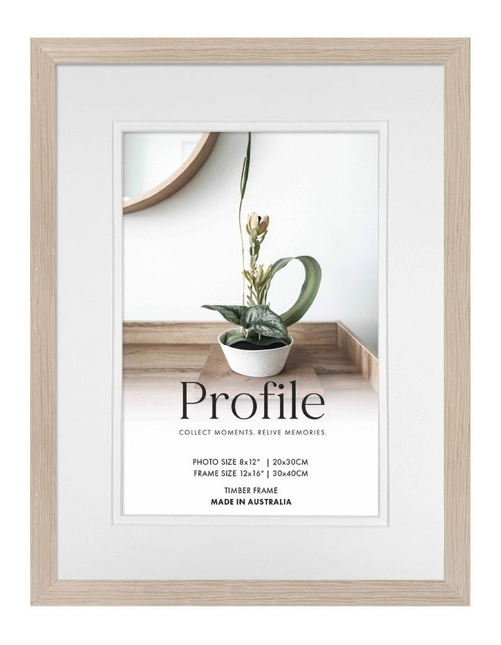 Australian Made Timber Photo Frame 12x16"/8x12" in Polar Birch