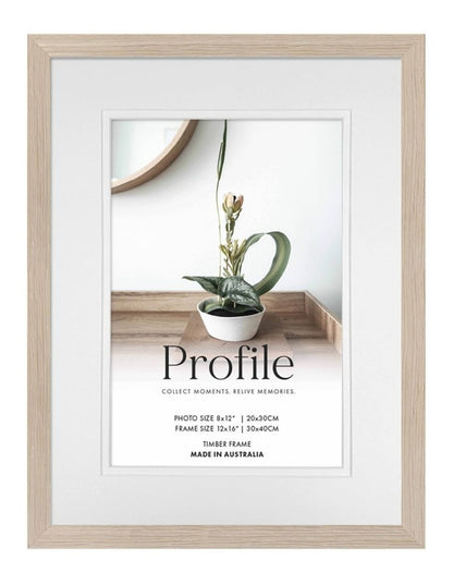 Australian Made Timber Photo Frame 12x16"/8x12" in Polar Birch