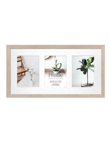 Australian Made Timber Collage Photo Frame 10x20"/5x7" (3) in Polar Birch