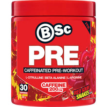 BSC Caffeinated Pre Workout Red Sour Snakes Flavour 300g
