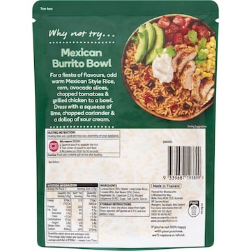 Woolworths Mexican Style Rice 250g