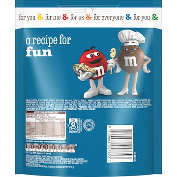 M&M's Crispy Milk Chocolate Snack & Share Bag 335g