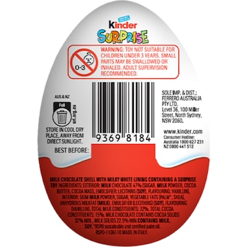 Kinder Surprise Chocolate Egg Pink 20g