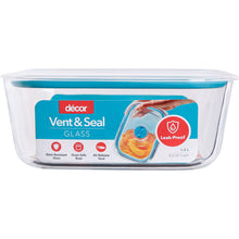 Decor Vent & Seal Glass Container Oblong 1L